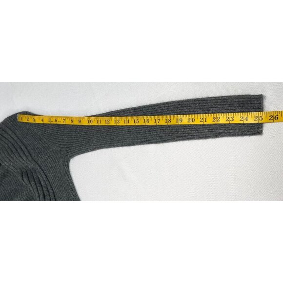 Mercer & Madison Angora Blend Open Cardigan Sweater Womens Size S Gray Rib Knit - Picture 7 of 10